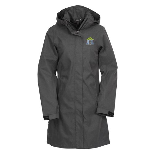 Savoie Hooded Twill Long Length Jacket - Ladies' Main Image