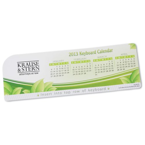 Keyboard Calendars - Leaves Main Image