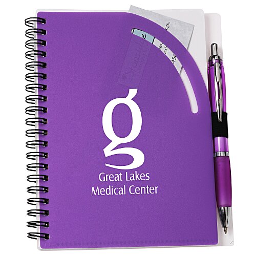 Curvy Top Notebook with Pen Main Image