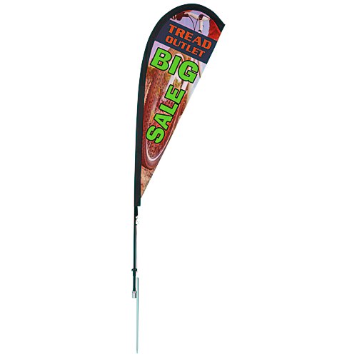 Outdoor Sail Sign - 6' - One Sided Main Image