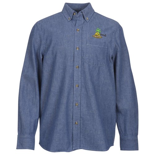 Button Collar Chambray Shirt - Men's Main Image