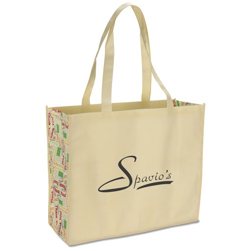 Non-woven Motif Carry All - Thank You - Closeout Main Image