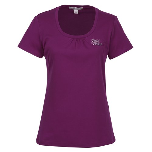 Silk Touch Interlock Scoop Neck T-Shirt Main Image