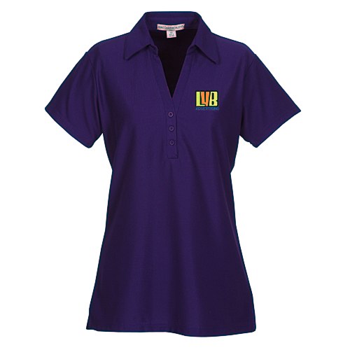Vertical Texture Performance Pique Polo - Ladies' Main Image