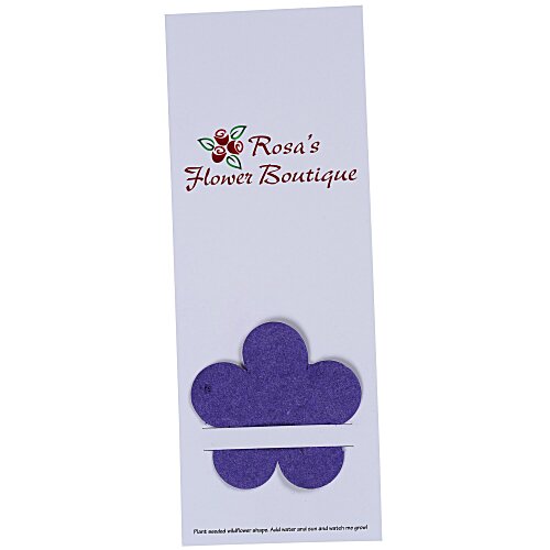 Plant-A-Shape Flower Seed Bookmark - Flower Main Image