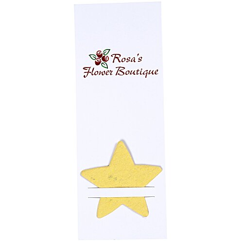 Plant-A-Shape Flower Seed Bookmark - Star Main Image