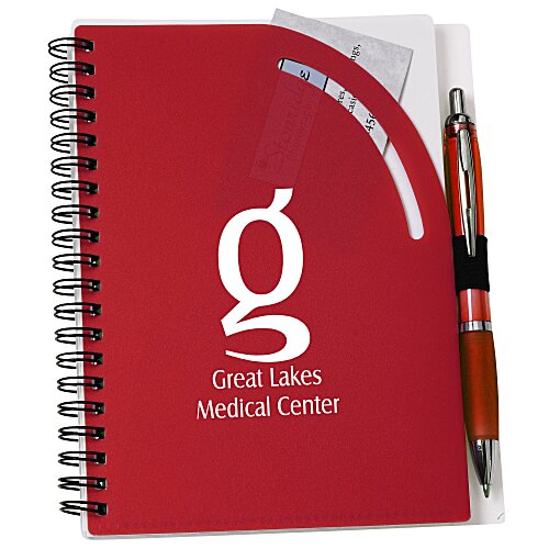 Curvy Top Notebook with Pen - 24 hr Main Image