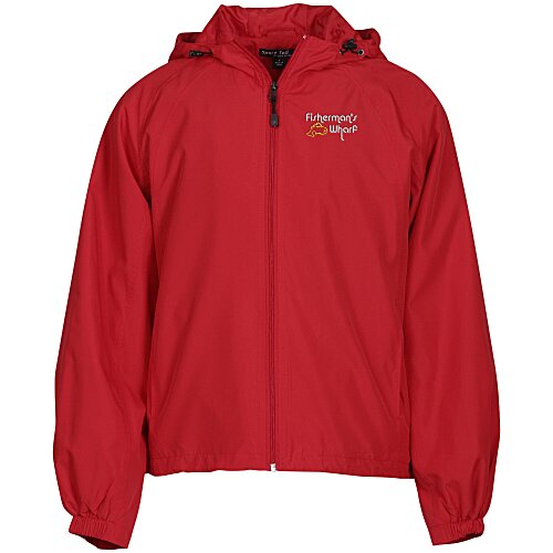 Hooded Raglan Athletic Jacket Main Image