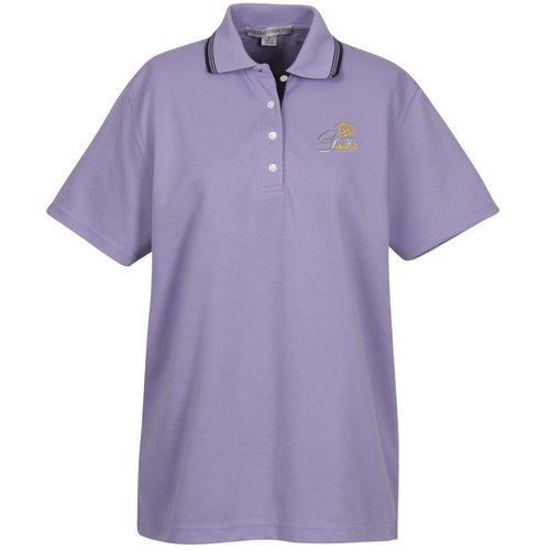 Rapid Dry Baby Pique Tipped Polo - Ladies' Main Image