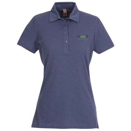 Ring Spun Cotton Slub Polo - Ladies' Main Image