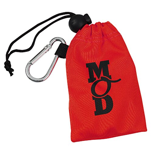 Flat Cord Ear Buds with Microfiber Pouch Main Image