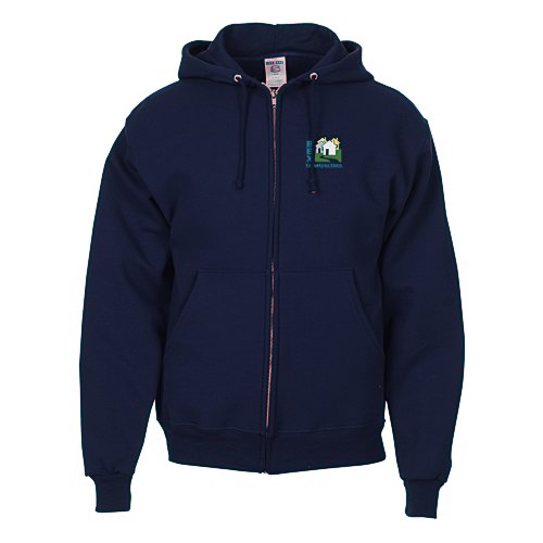 Jerzees Nublend Super Sweats Full-Zip Hoodie - Embroidered Main Image