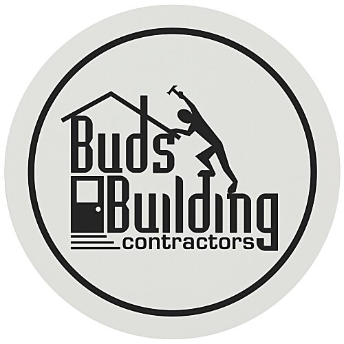 Hard Hat Sticker - Circle - 2" Dia Main Image