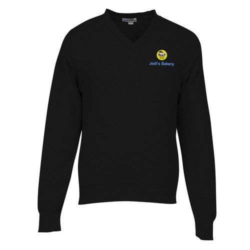 Ultra-Soft Cotton V-Neck Sweater - Men's - 24 hr Main Image