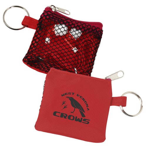 Sporty Pouch with Colorful Earbuds Main Image