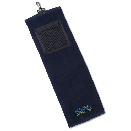 Golf Towel w/Mesh Pocket Main Image