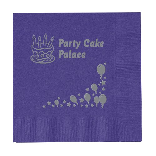 Colorware Beverage Napkin - 2-ply - Color-Low Qty-Celebrate Main Image