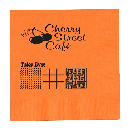 Colorware Beverage Napkin - 2-ply - Color - Game Main Image