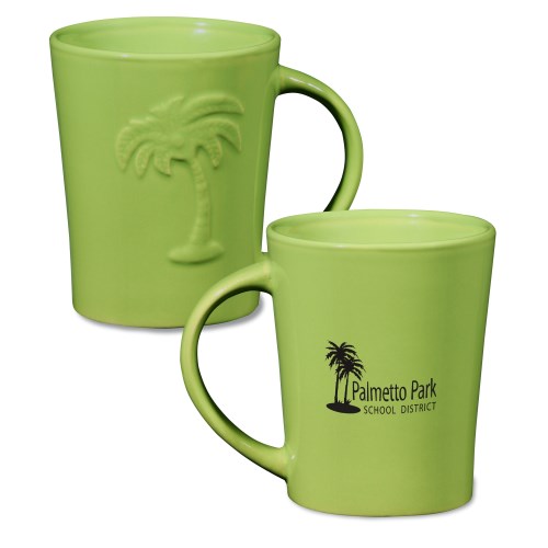 Palm Ceramic Mug - 12 oz. - 24 hr Main Image