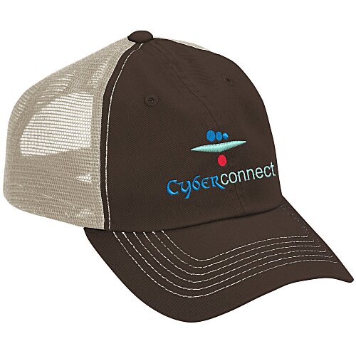 Contrast Stitch Mesh-Back Cap Main Image