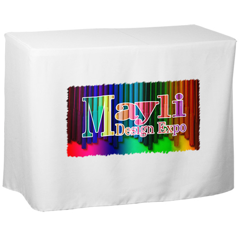 Fitted Demo Table Throw - 4' - Front Panel - Full Color Main Image