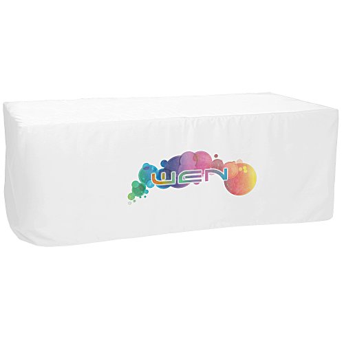 Closed-Back Fitted Table Cover - 8'- Front Panel - FC Main Image