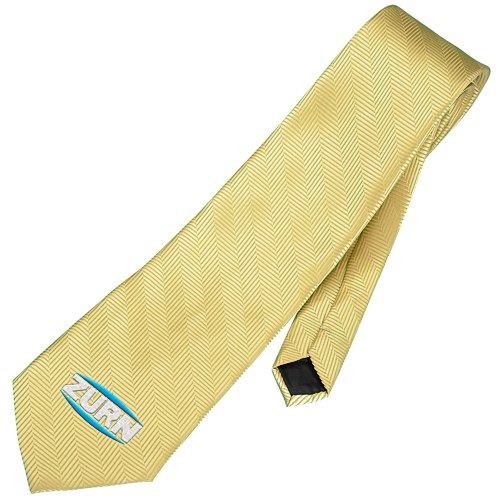 Solid Herringbone Polyester Tie Main Image
