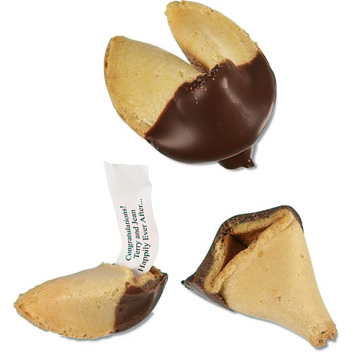 Chocolate Dipped Fortune Cookies Main Image