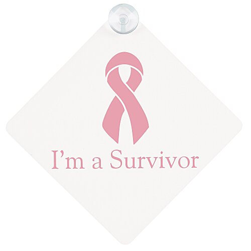 Window Sign - Diamond - Paper - White Main Image