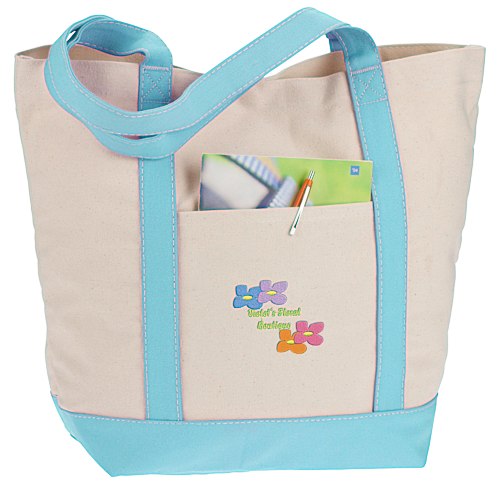 Captain's Boat Tote - 14" x 18" - Embroidered Main Image