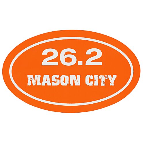 Removable Euro Bumper Sticker - 26.2 Main Image