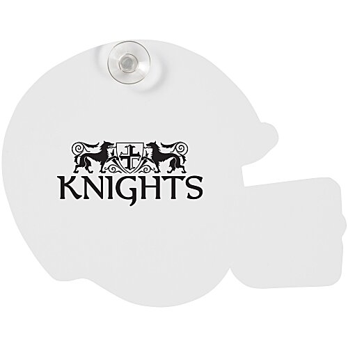 Window Sign - Football Helmet - Paper - White Main Image