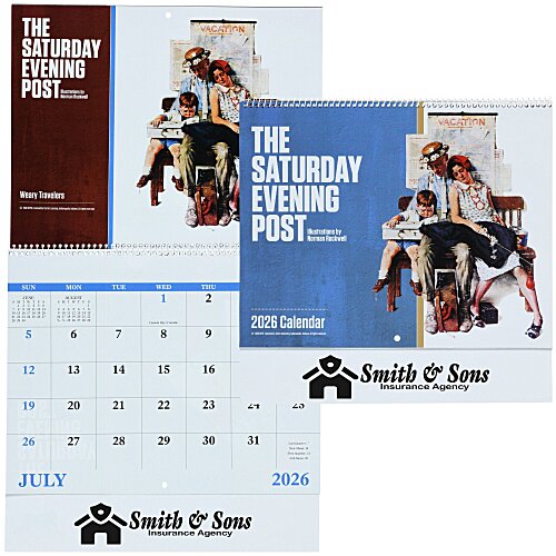 The Saturday Evening Post Norman Rockwell Calendar - Spiral Main Image