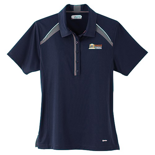 Quinn Colorblock Textured Polo - Ladies' - TE Transfer Main Image