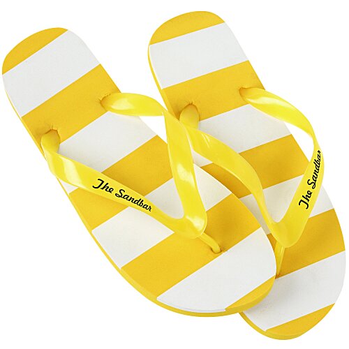 Striped Flip Flops Main Image