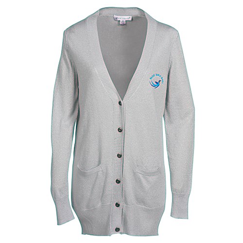 Elizabeth Metallic Boyfriend Cardigan Main Image