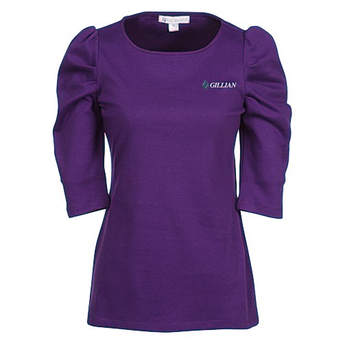 Naomi 3/4 Sleeve Interlock Tunic Main Image