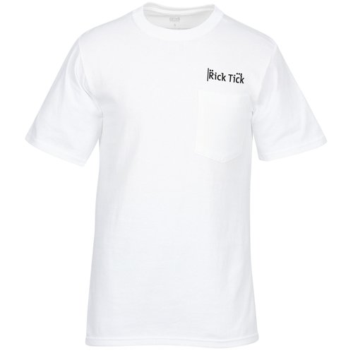 Anvil American Classic Pocket Tee - White Main Image