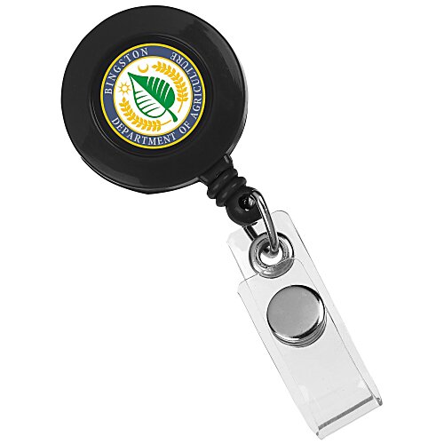 Retractable Badge Holder - Alligator Clip - Opaque - 24 hr Main Image