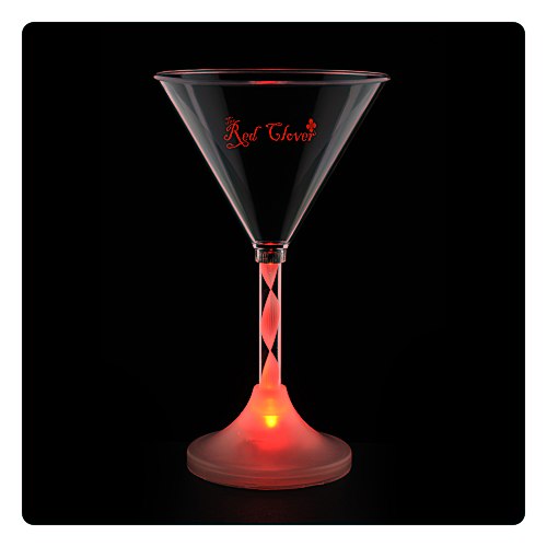 Martini Glass with Light-Up Spiral Stem - 6 oz. Main Image