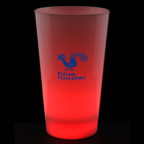 Light-Up Frosted Glass - 17 oz. - Multicolor Main Image