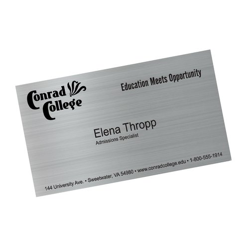 Metallic Business Card Magnet Main Image
