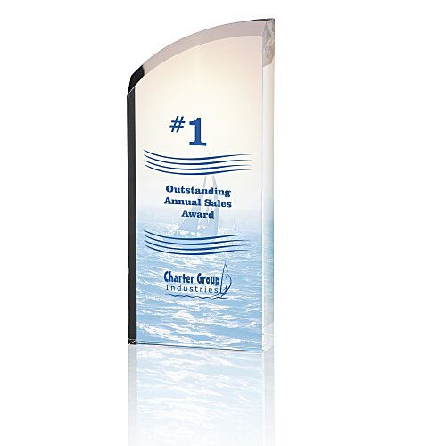 Enterprise Curve Acrylic Award - Full Color Main Image