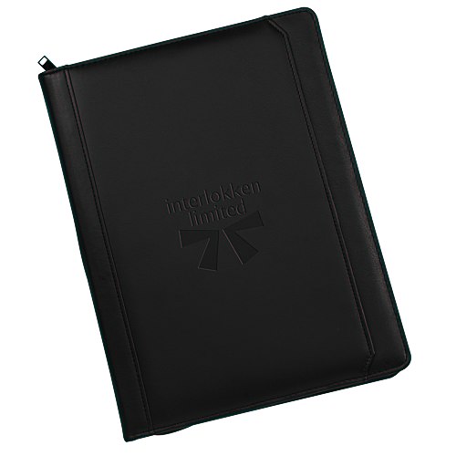 Manchester Zippered Padfolio - Debossed Main Image