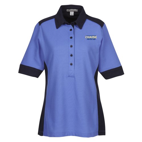 Silk Touch Colorblock Pique Polo - Ladies' Main Image