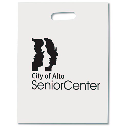 Oxo-Biodegradable Grab Bag - 15" x 11" - White Main Image