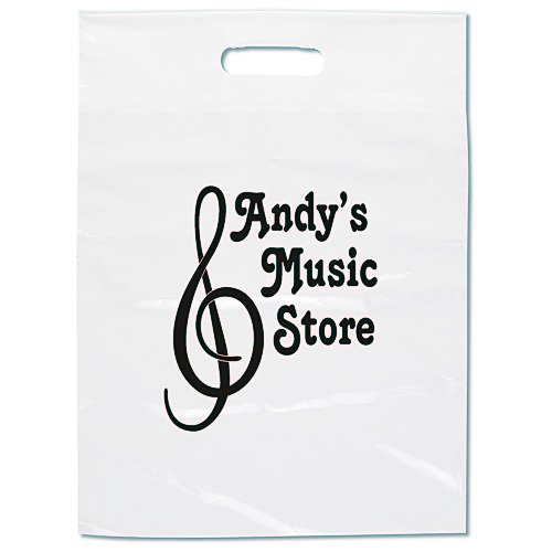 Oxo-Biodegradable Take Home Bag - 15" x 12" - White Main Image
