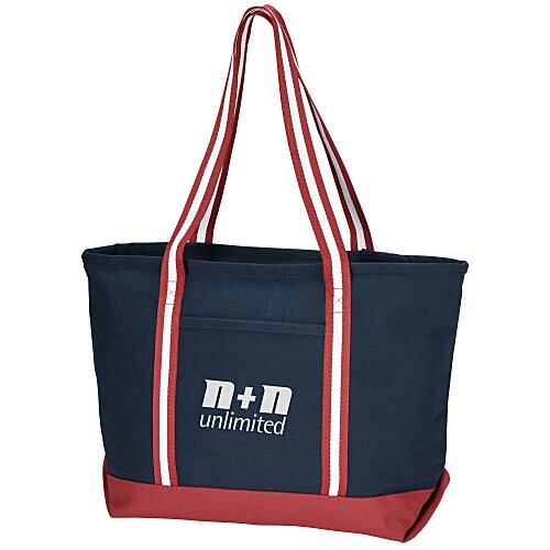 Large Cotton Canvas Admiral Tote Main Image