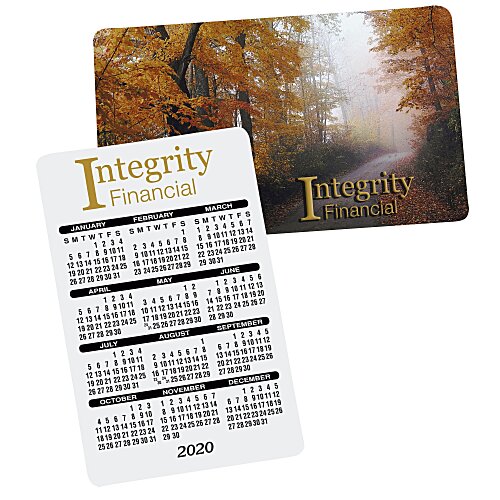 Plastic Calendar Card - Full Color Process Main Image