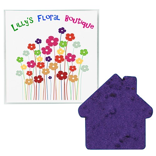 Plant-A-Shape Flower Seed Packet - House Main Image